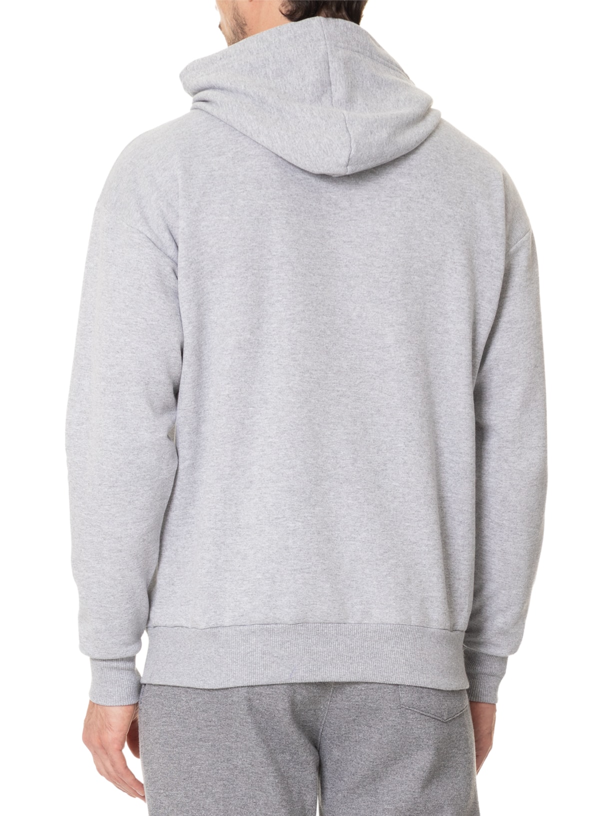 Casaco Masculino Moletom Com Capuz Cinza Basiq Men