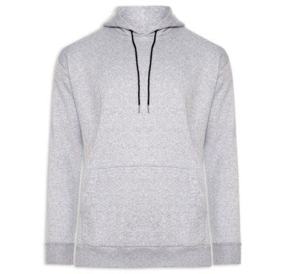 Casaco Masculino Moletom Com Capuz - Cinza