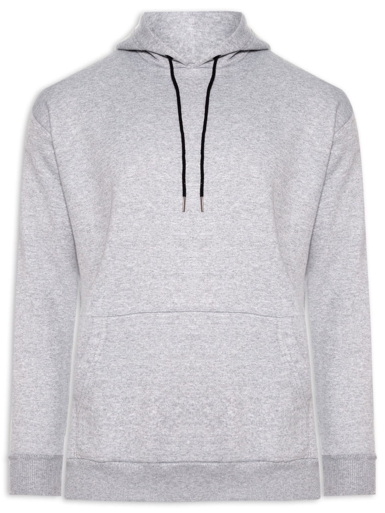 Casaco Masculino Moletom Com Capuz - Cinza