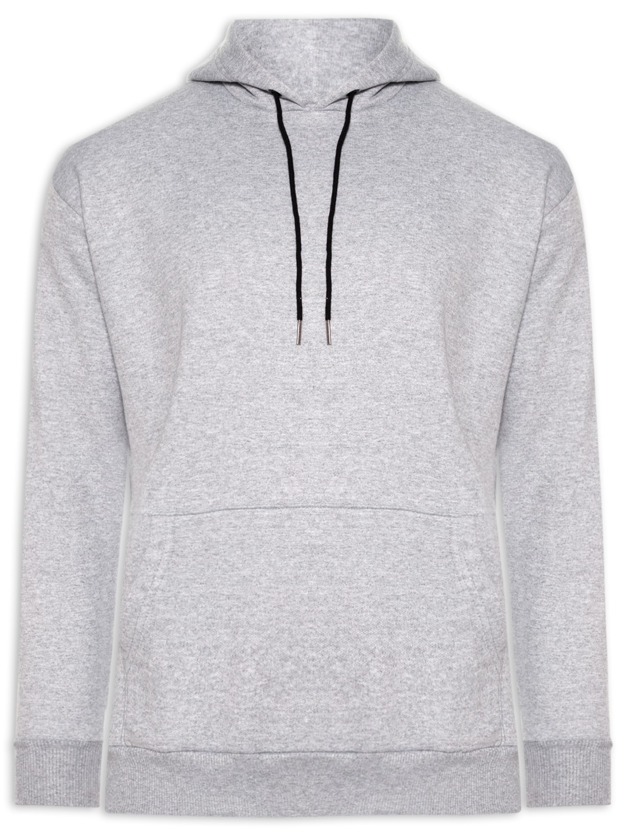 Casaco Masculino Moletom Com Capuz Cinza Basiq Men