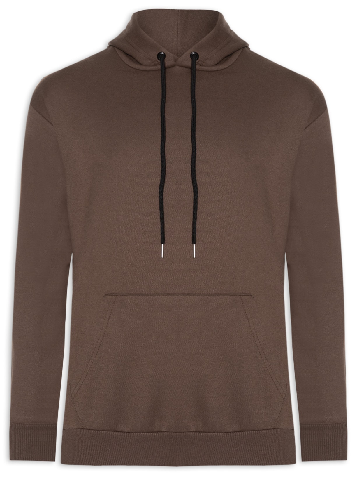 Casaco Masculino Moletom Com Capuz - Marrom