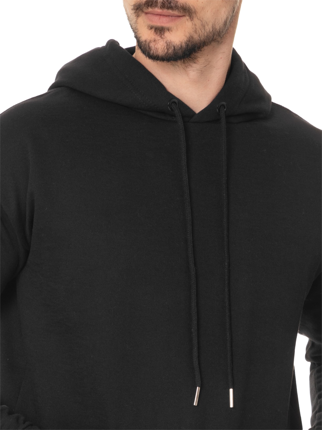 Casaco Masculino Moletom Com Capuz Preto Basiq Men