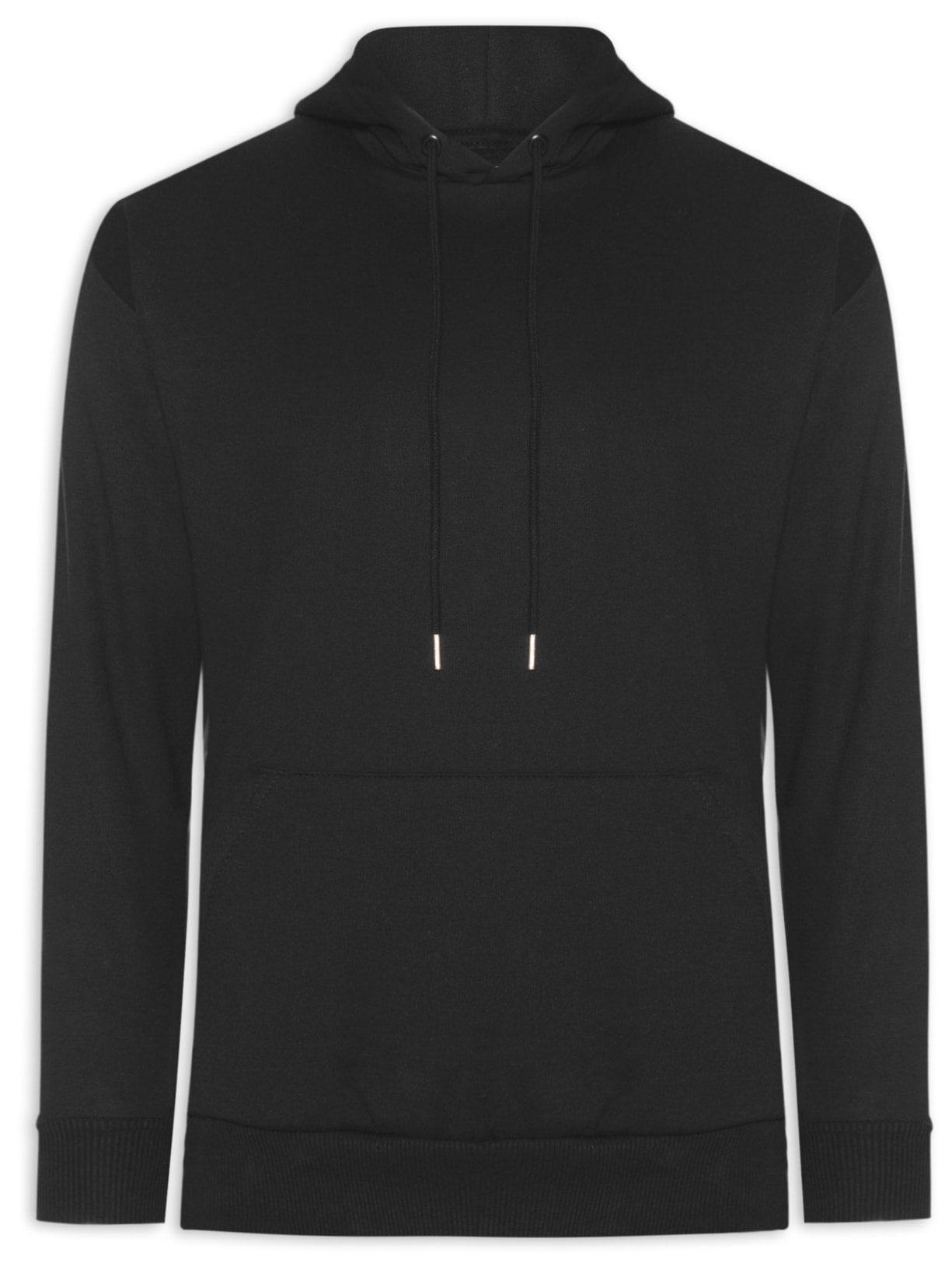 Casaco Masculino Moletom Com Capuz Preto Basiq Men