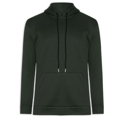 Casaco Masculino Moletom Com Capuz - Verde 
