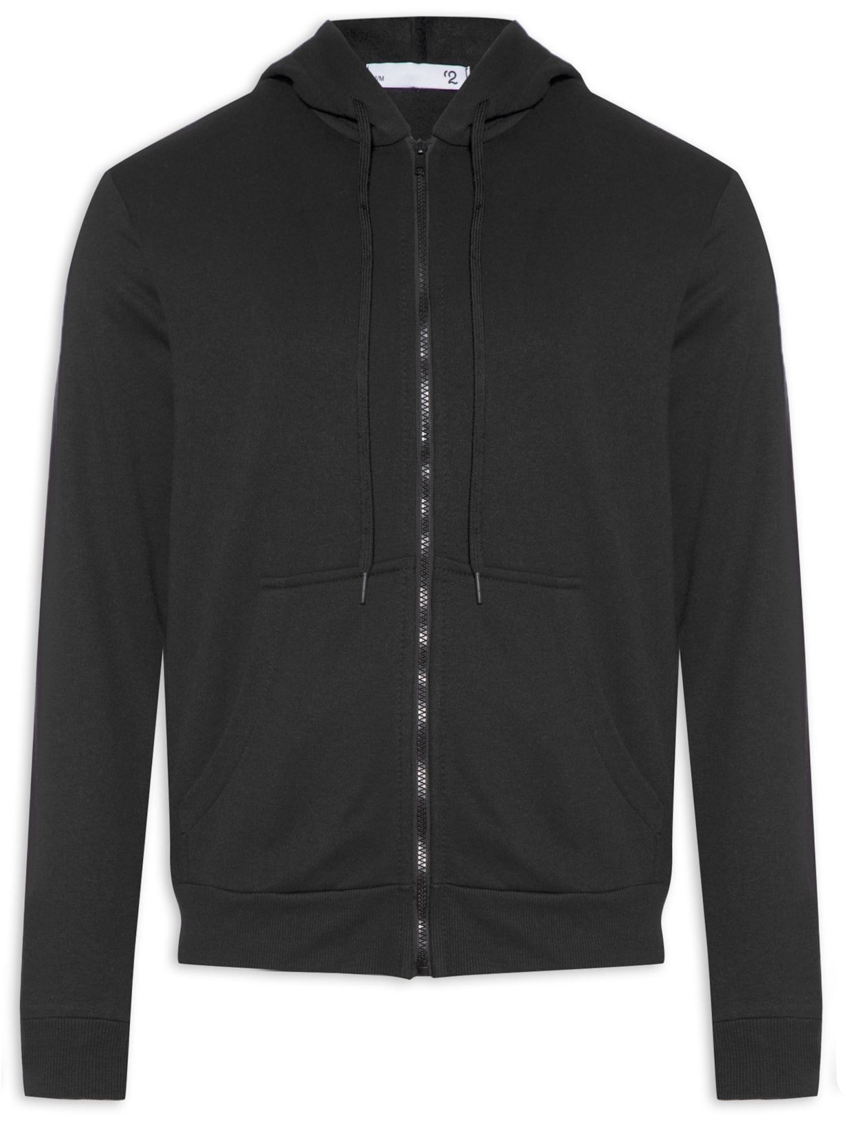 Casaco Masculino Moletom Com Gorro - Preto