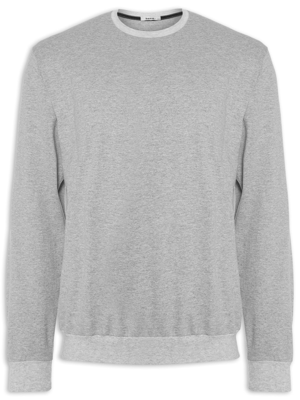 Casaco Masculino Moletom Gola C - Cinza