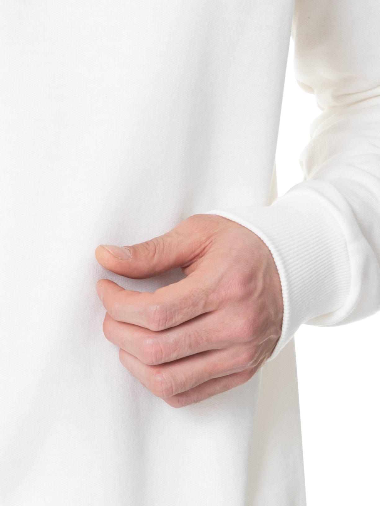 Casaco Masculino Moletom Gola Careca Off White Basiq Men