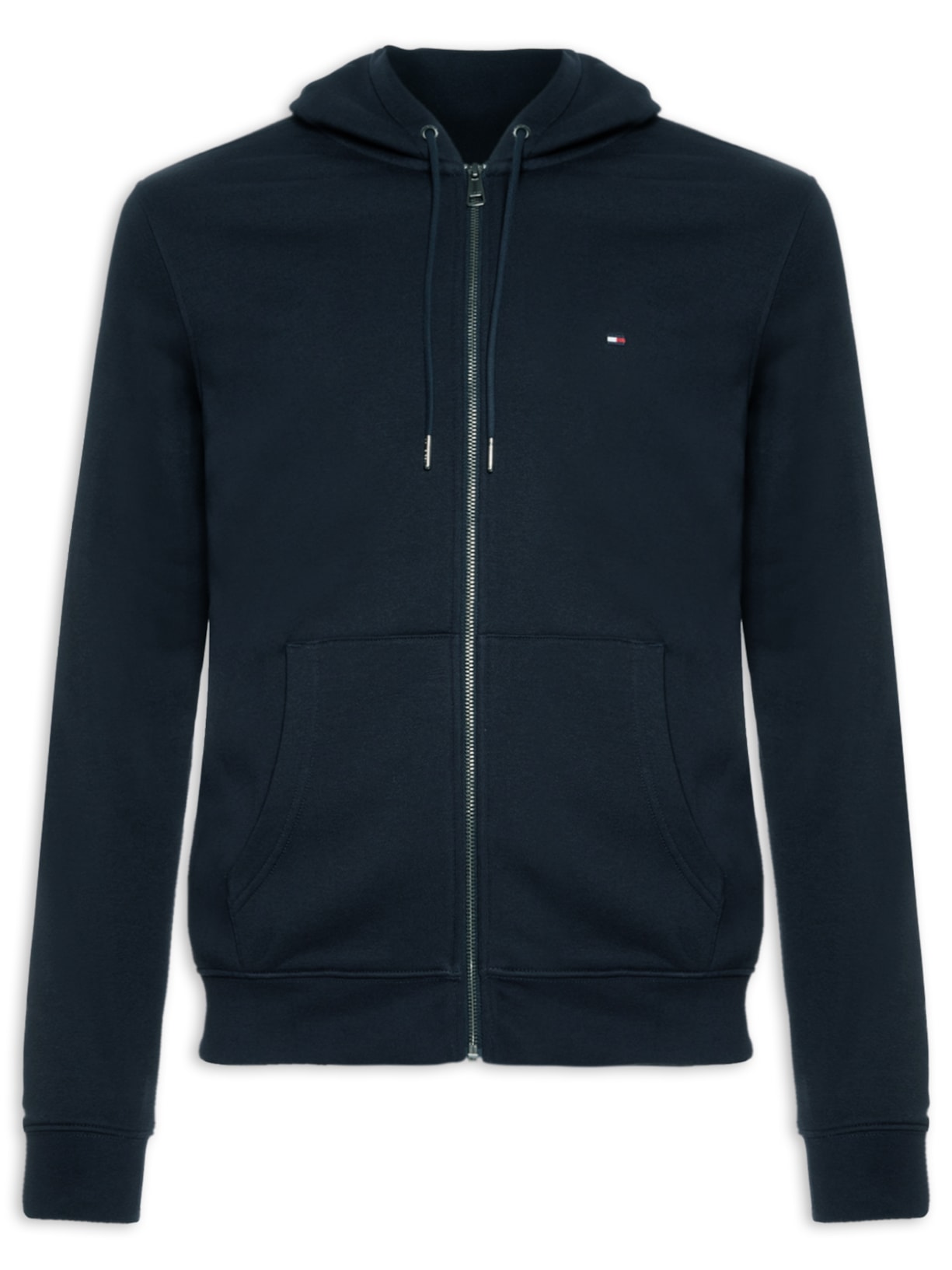 Casaco Masculino Moletom Im Na Flag Logo Zip Thru - Azul