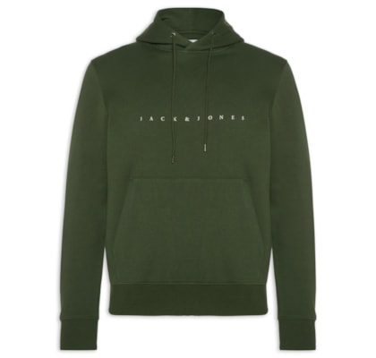 Casaco Masculino Moletom Logo Com Capuz - Verde