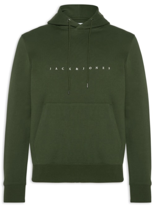Casaco Masculino Moletom Logo Com Capuz - Verde
