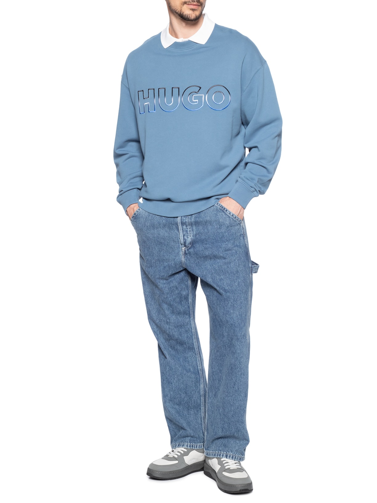 Casaco Masculino Moletom Nogocrew Azul Hugo