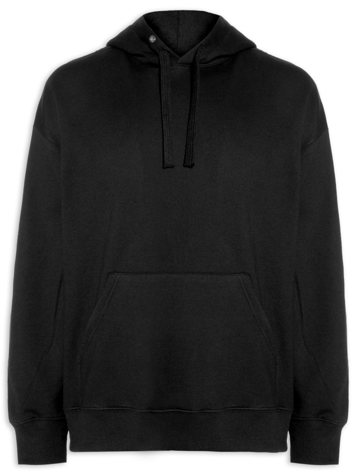 Casaco Masculino Moletom Over Hoodie Roses - Preto