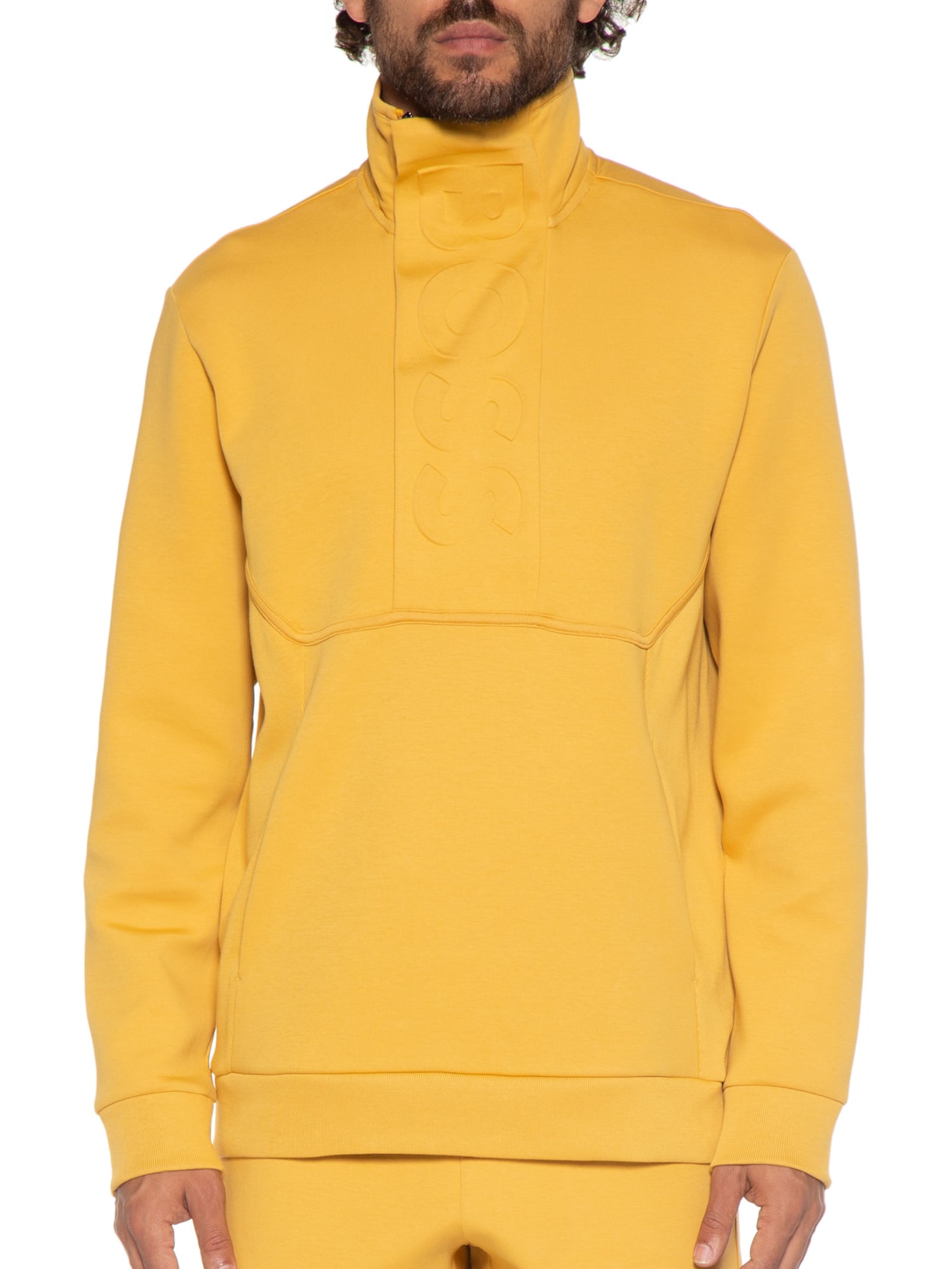 Casaco Masculino Moletom Swover Amarelo Boss