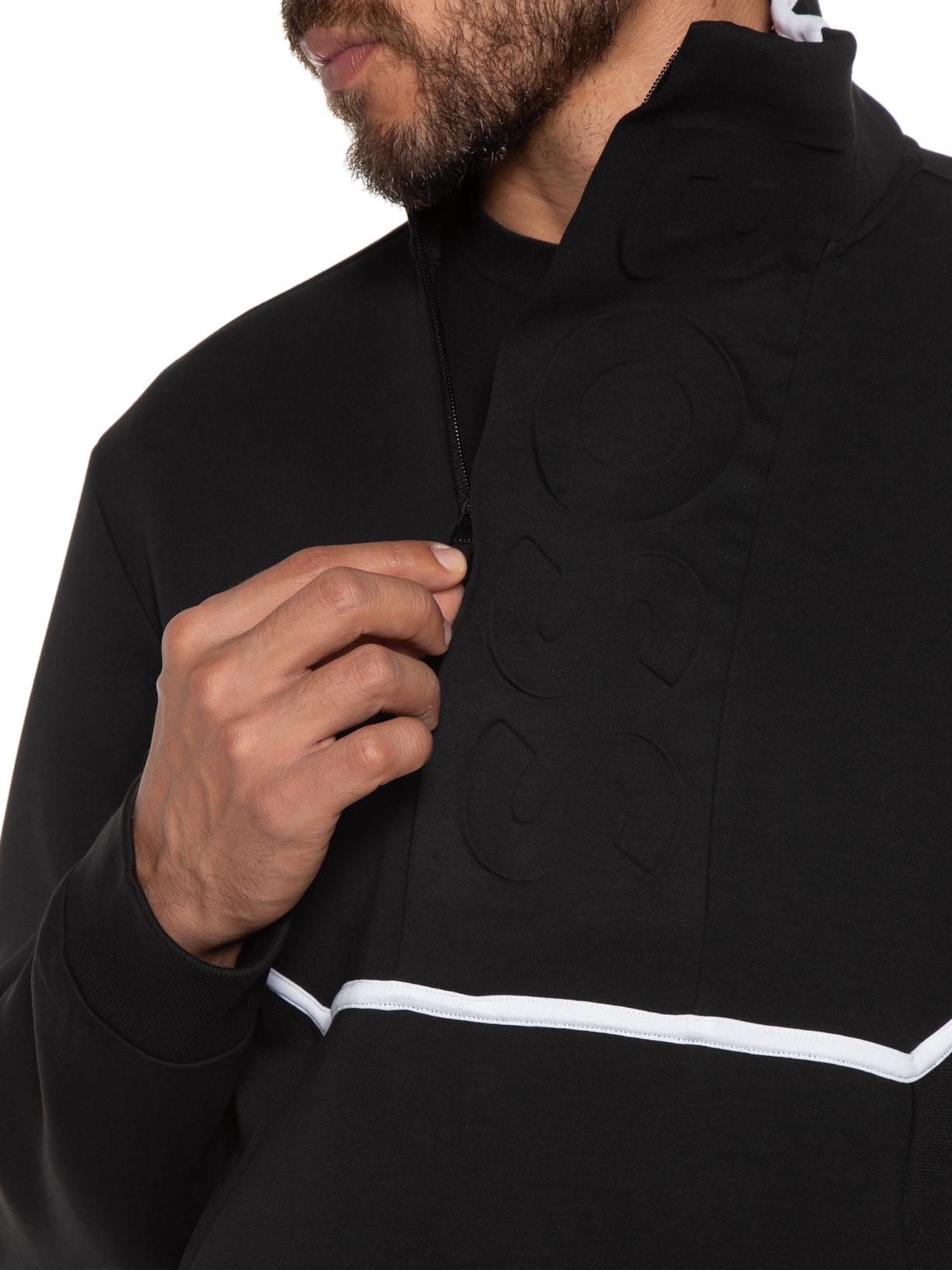 Casaco Masculino Moletom Swover Preto Boss