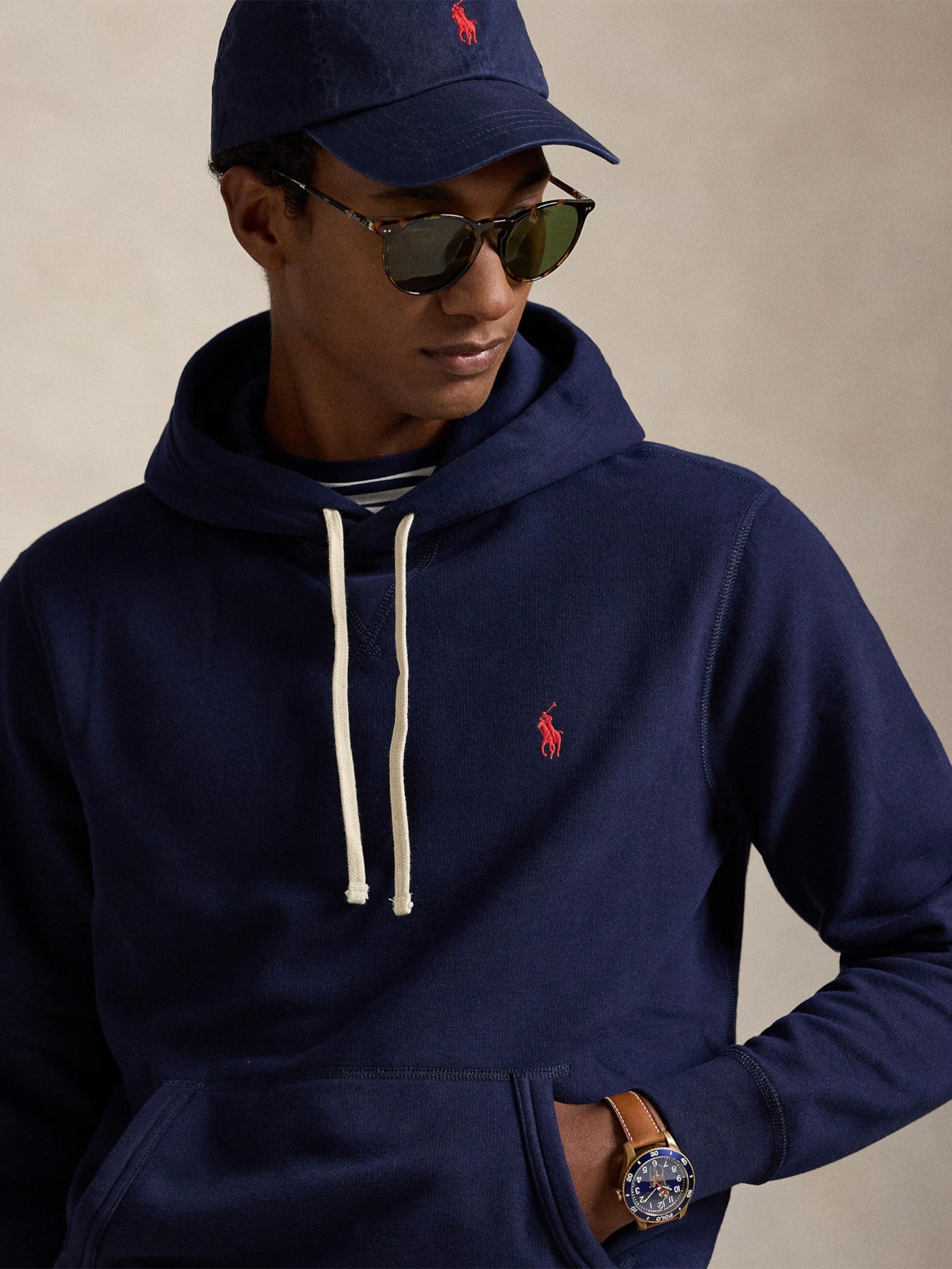 Casaco Masculino Moletom The Rl Fleece Azul Polo Ralph Lauren