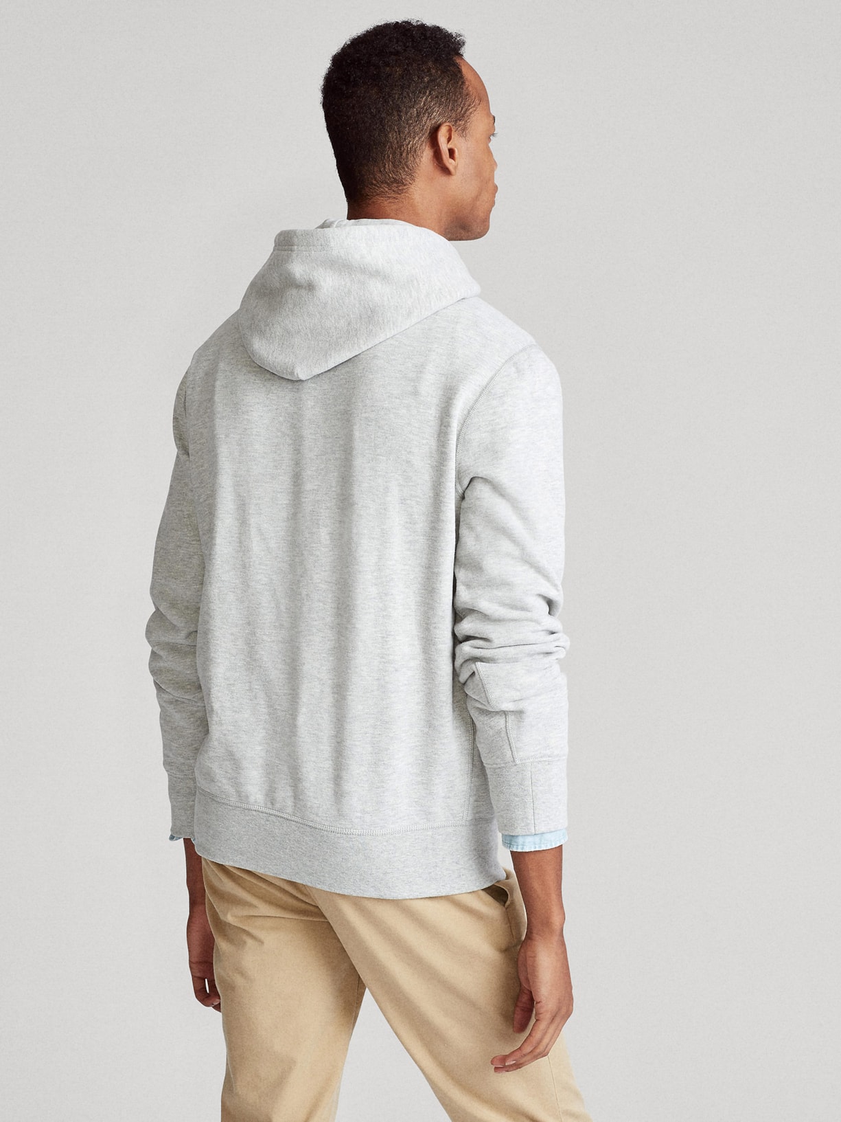 Casaco Masculino Moletom The Rl Fleece Cinza Polo Ralph Lauren