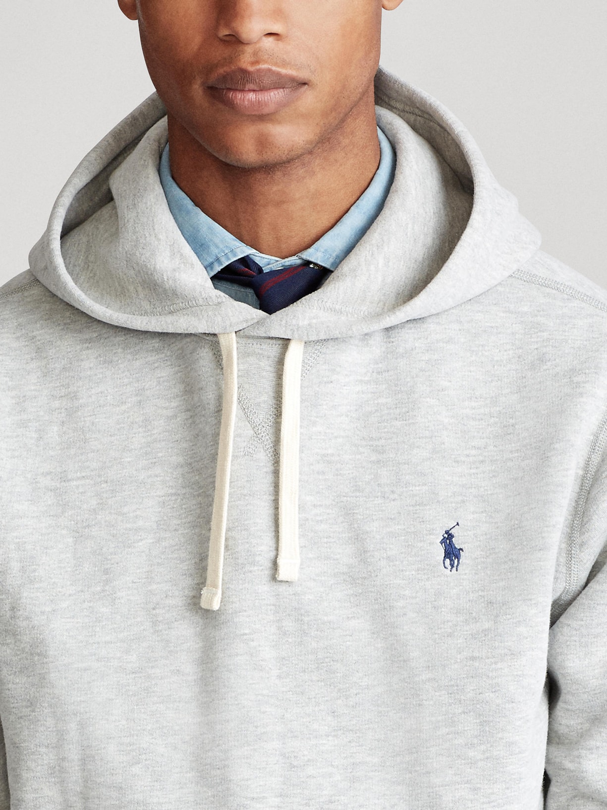 Casaco Masculino Moletom The Rl Fleece Cinza Polo Ralph Lauren