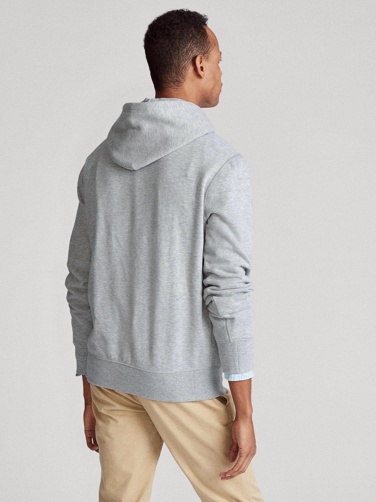 Casaco Masculino Moletom The Rl Fleece Cinza Polo Ralph Lauren