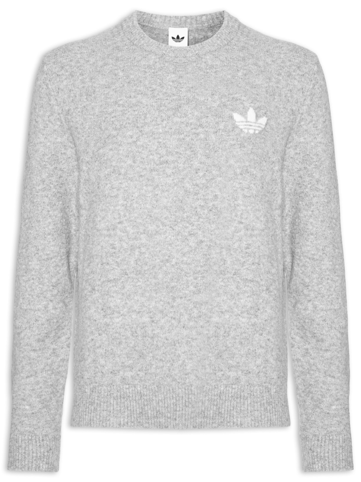 Casaco Masculino Moletom Trefoil Ess Cinza Adidas Originals