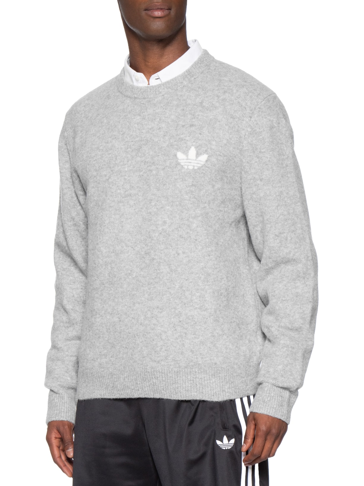 Casaco Masculino Moletom Trefoil Ess Cinza Adidas Originals