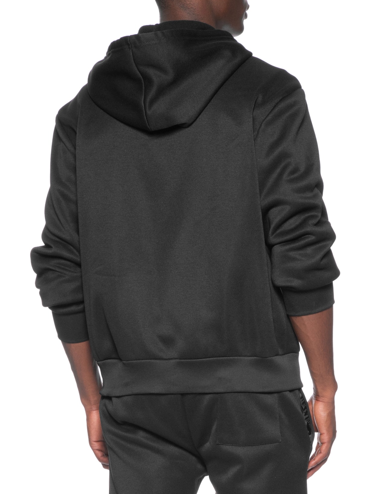 Casaco Masculino Moletom Zíper Com Gorro Preto Basiq Men