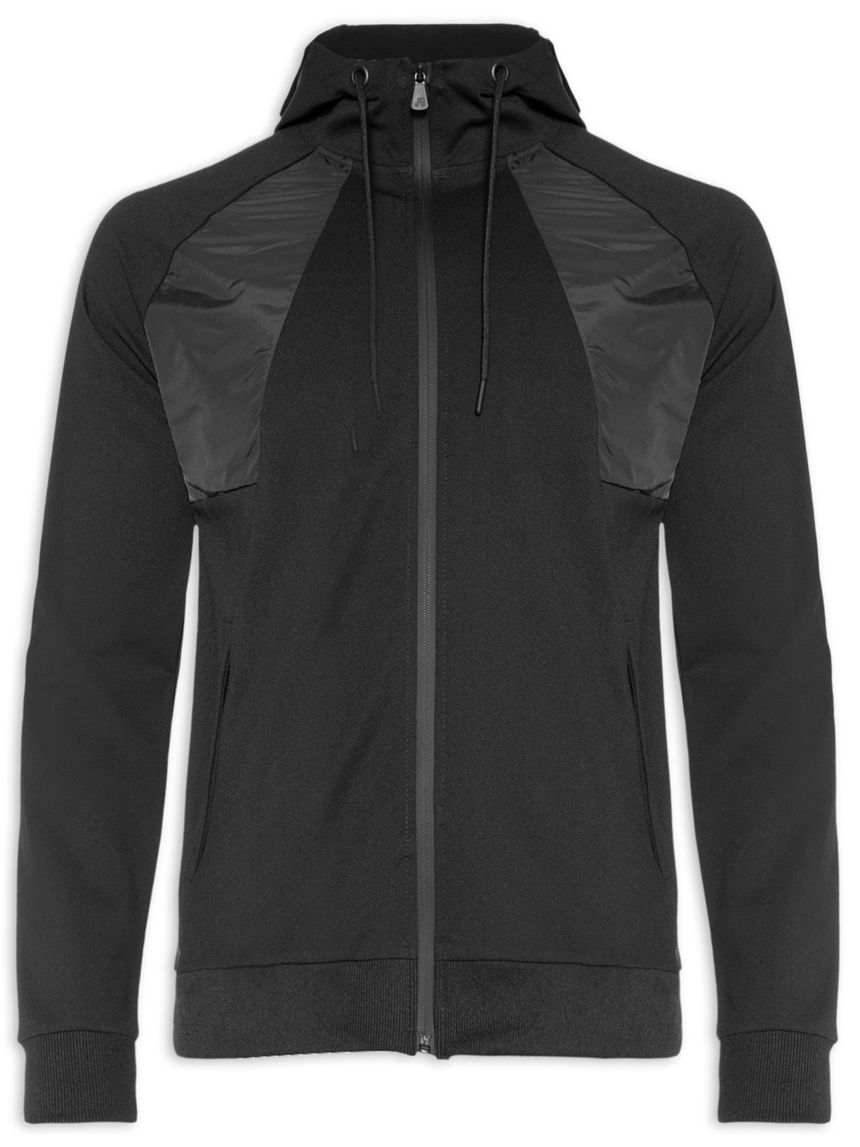 Casaco Masculino Nylon Patch - Preto