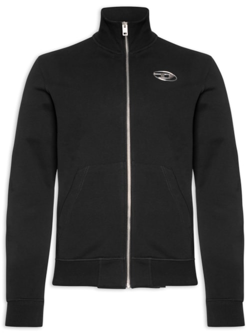 Casaco Masculino S Ginni Zip Od Sweat Shir - Preto