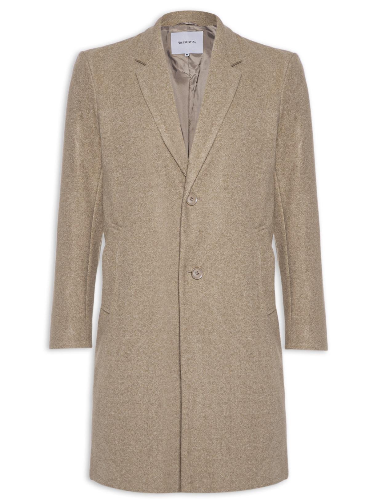 Casaco Masculino Sobretudo Clássico - Bege