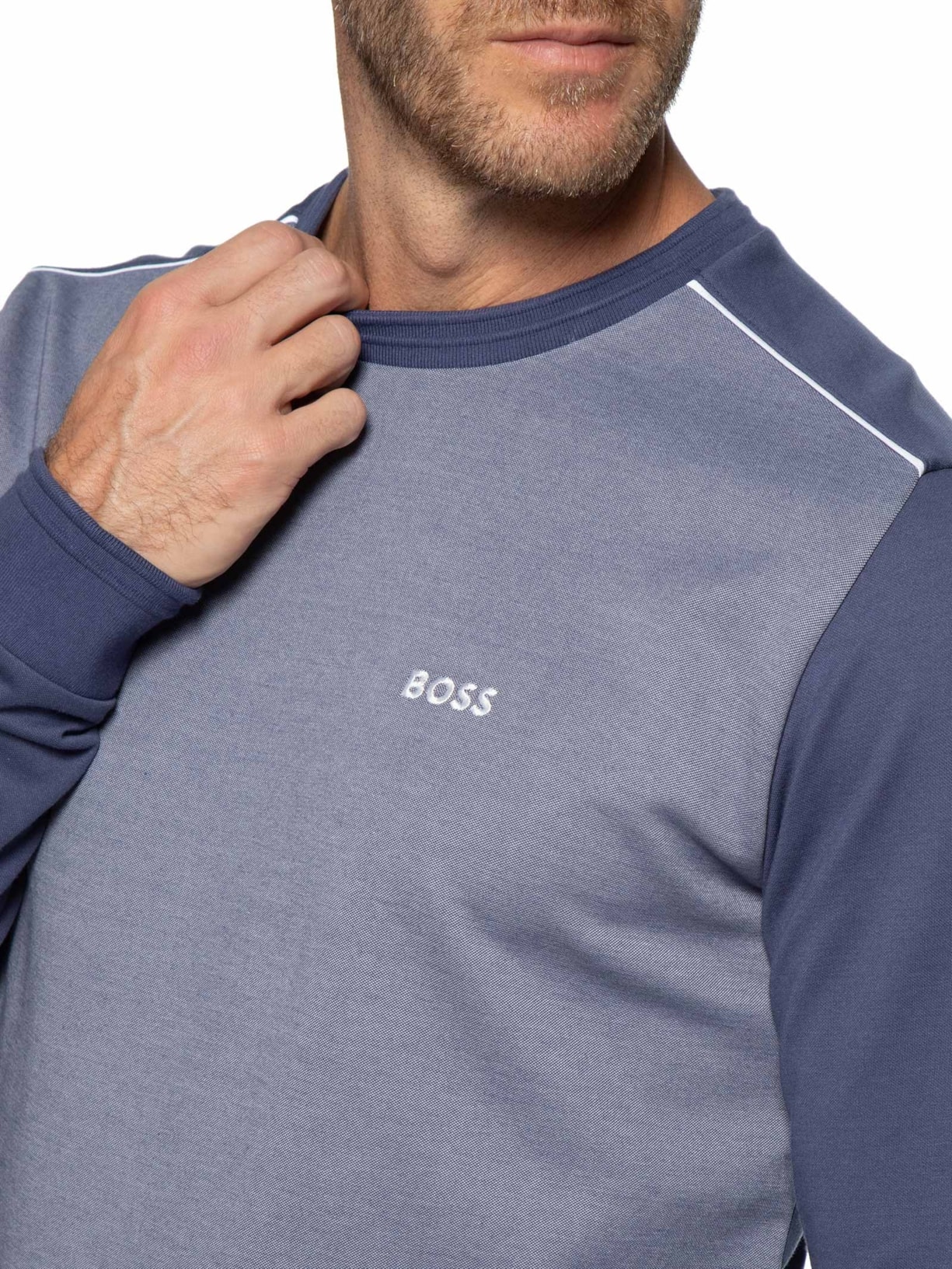 Casaco Masculino Tracksuit Sweatshirt Azul Boss