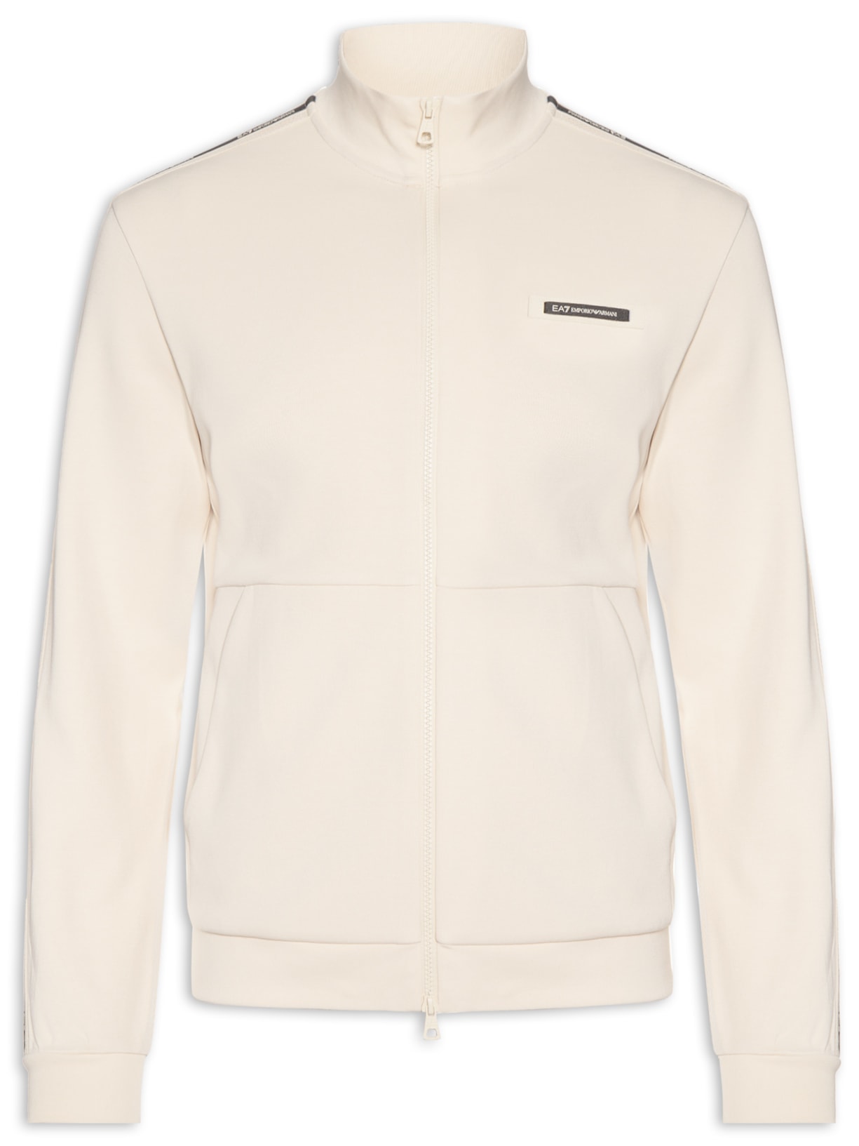 Casaco Masculino Train Logo Tape Bege Ea7 Emporio Armani