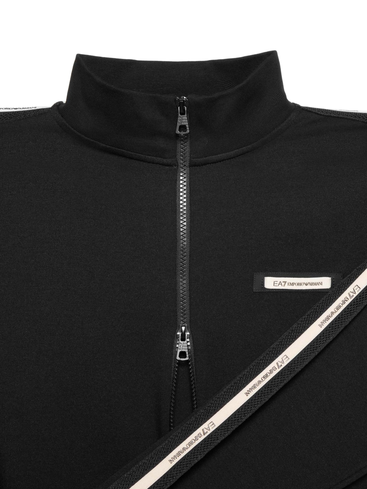 Casaco Masculino Train Logo Tape Preto Ea7 Emporio Armani