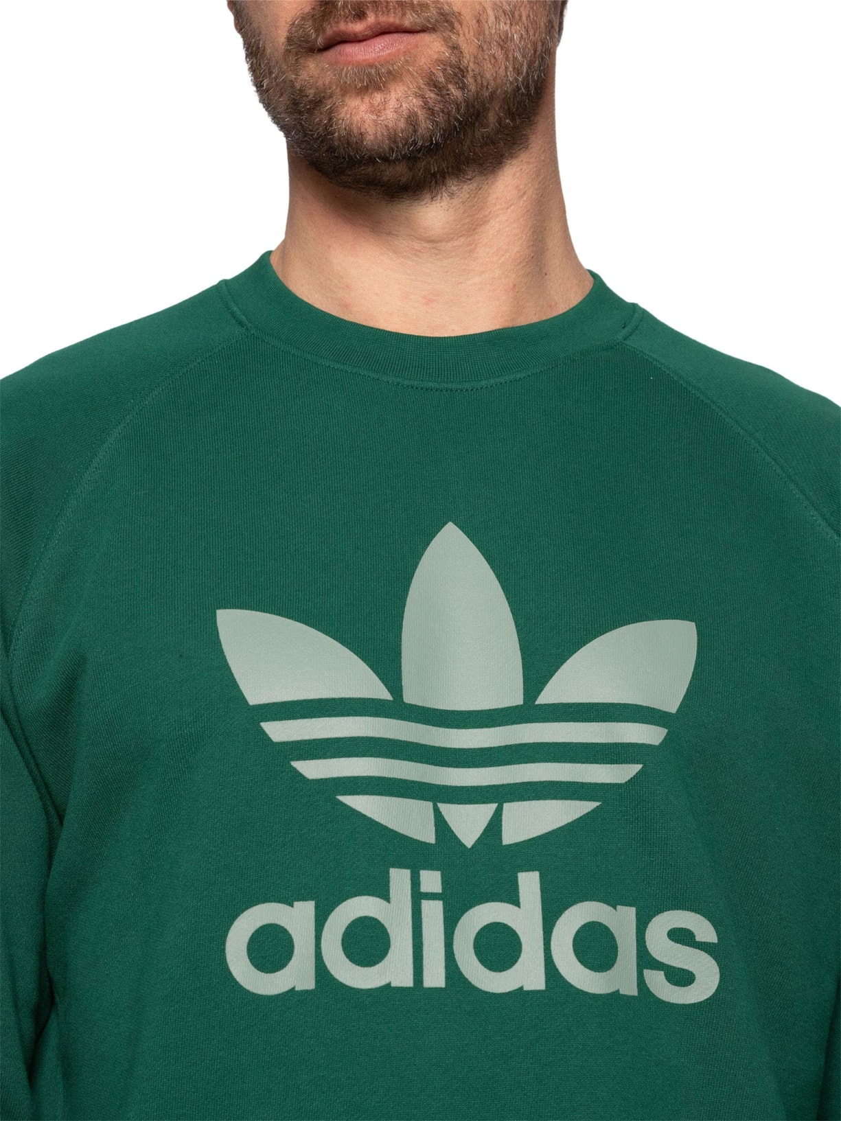 Casaco Masculino Trefoil Crew Verde Adidas Originals