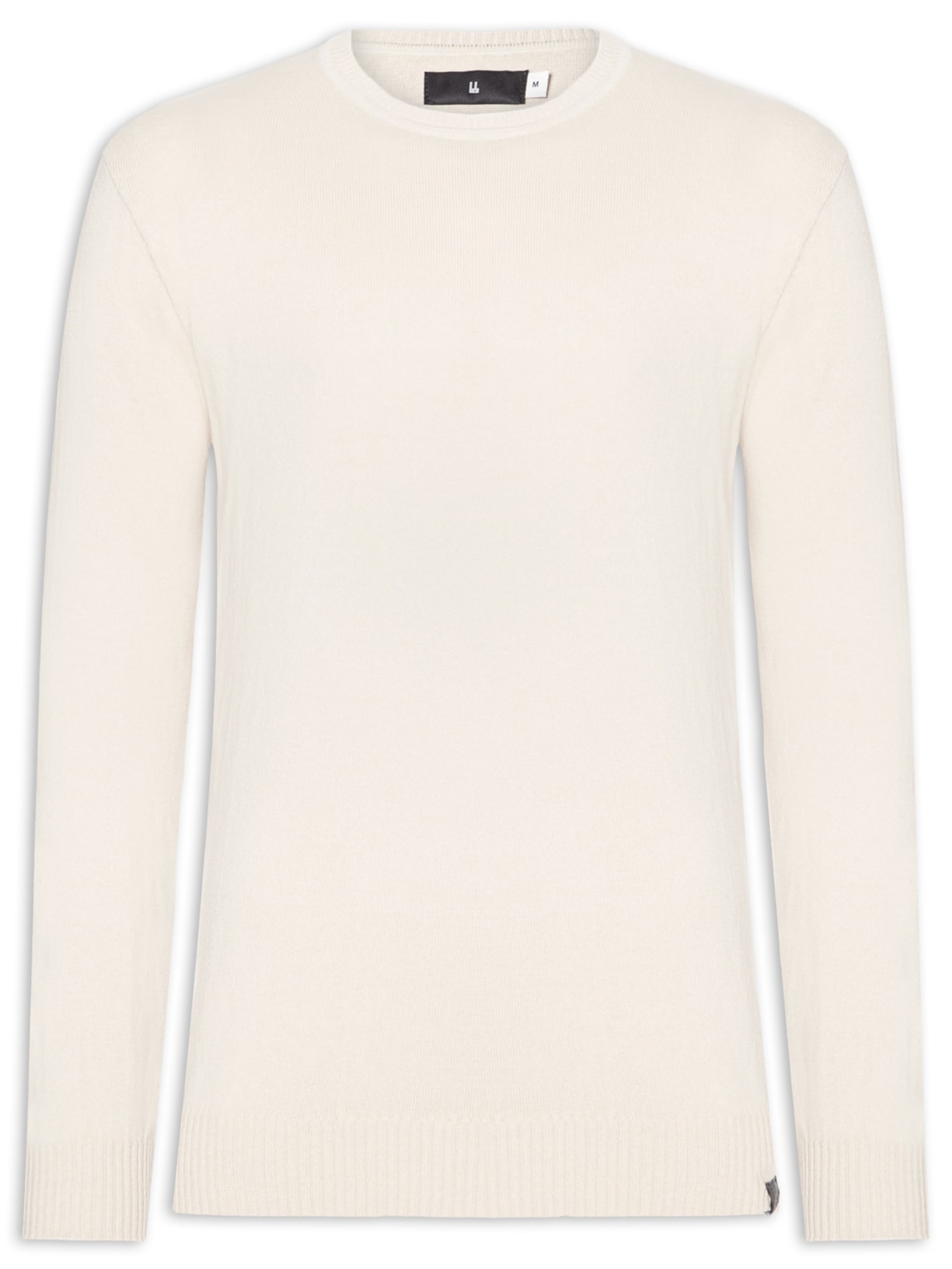 Casaco Masculino Tricot Básico Bege Foxton