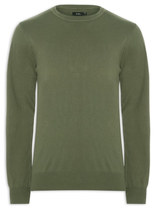 Casaco Masculino Tricot Básico - Verde