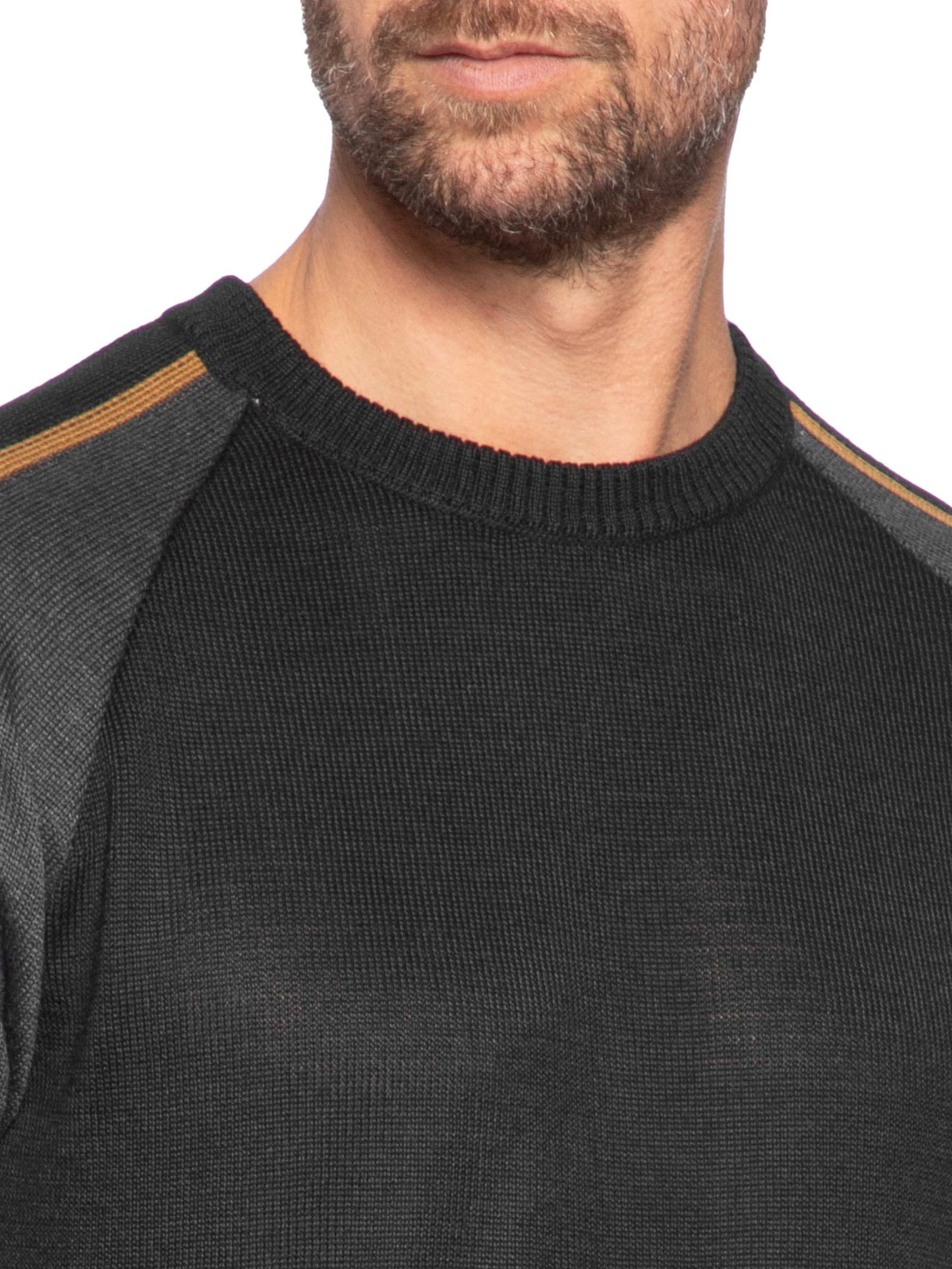 Casaco Masculino Tricot Color Preto Foxton