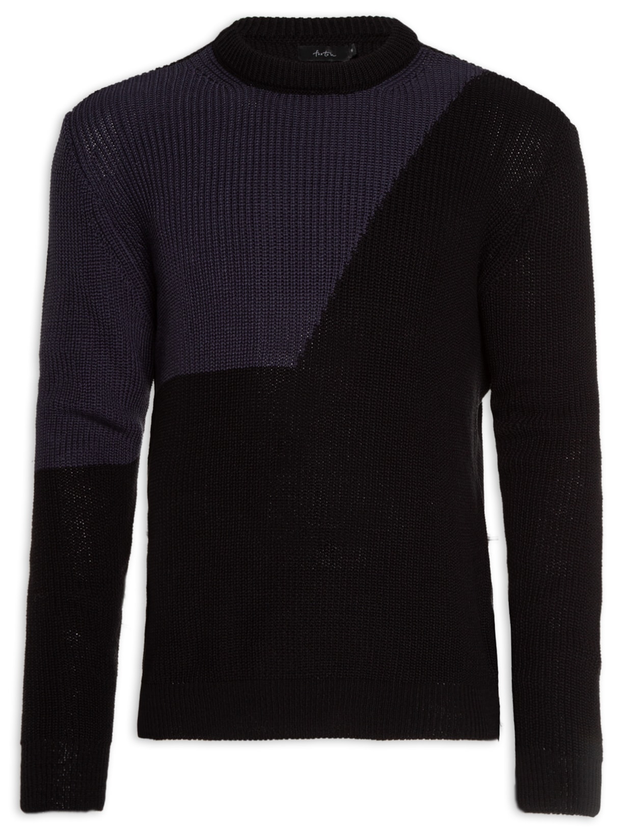 Casaco Masculino Tricot Contemporâneo - Preto