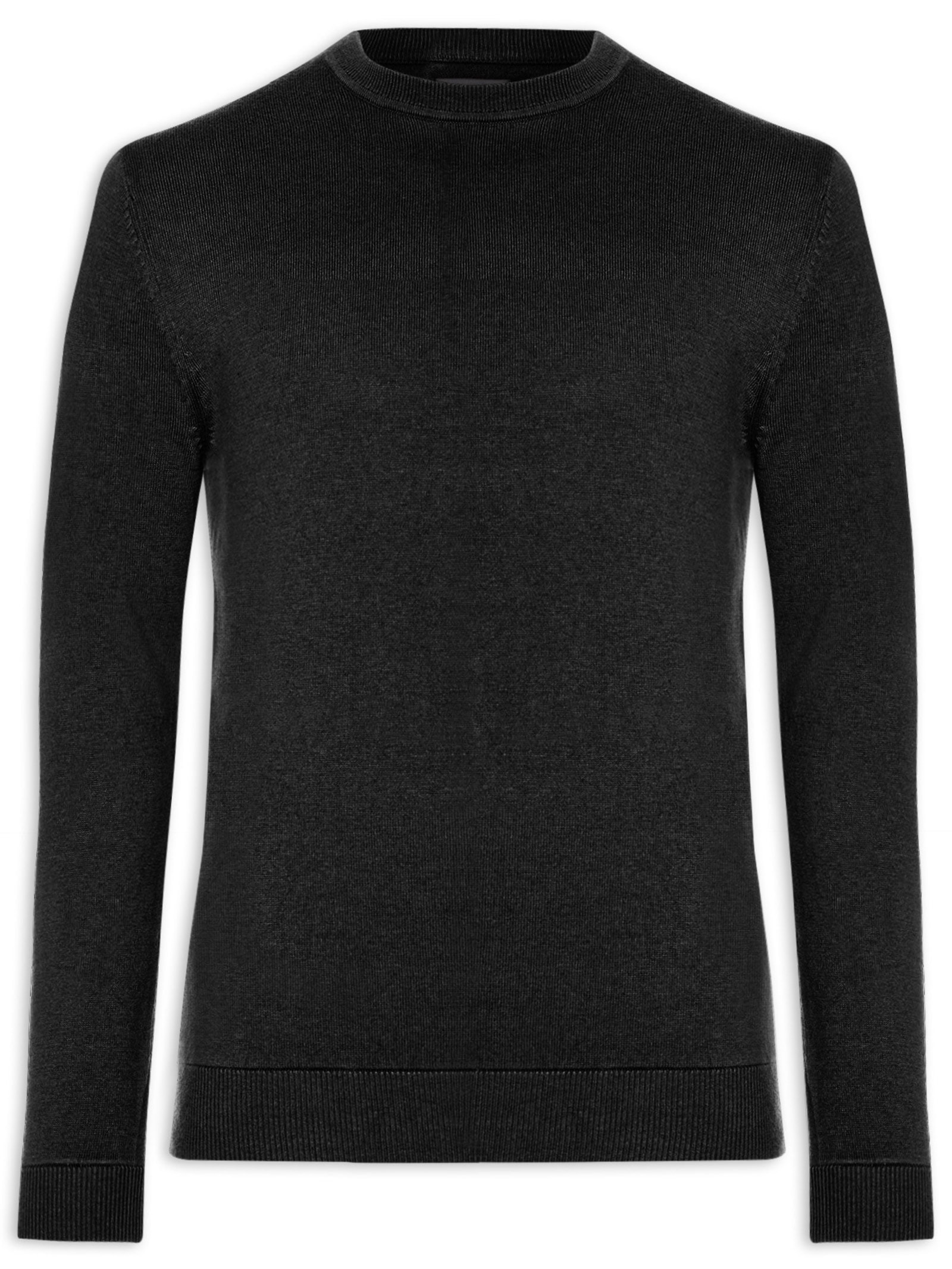 Casaco Masculino Tricot Cotton Cashmere - Preto - Foxton