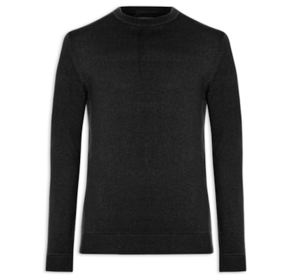 Casaco Masculino Tricot Cotton Cashmere - Preto
