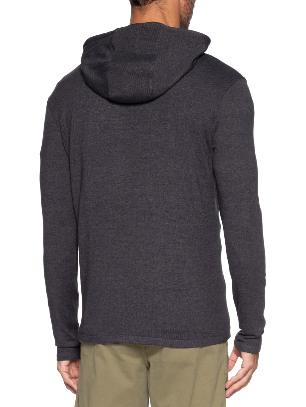 Casaco Masculino Tricot Zíper Quebec Cinza Austral