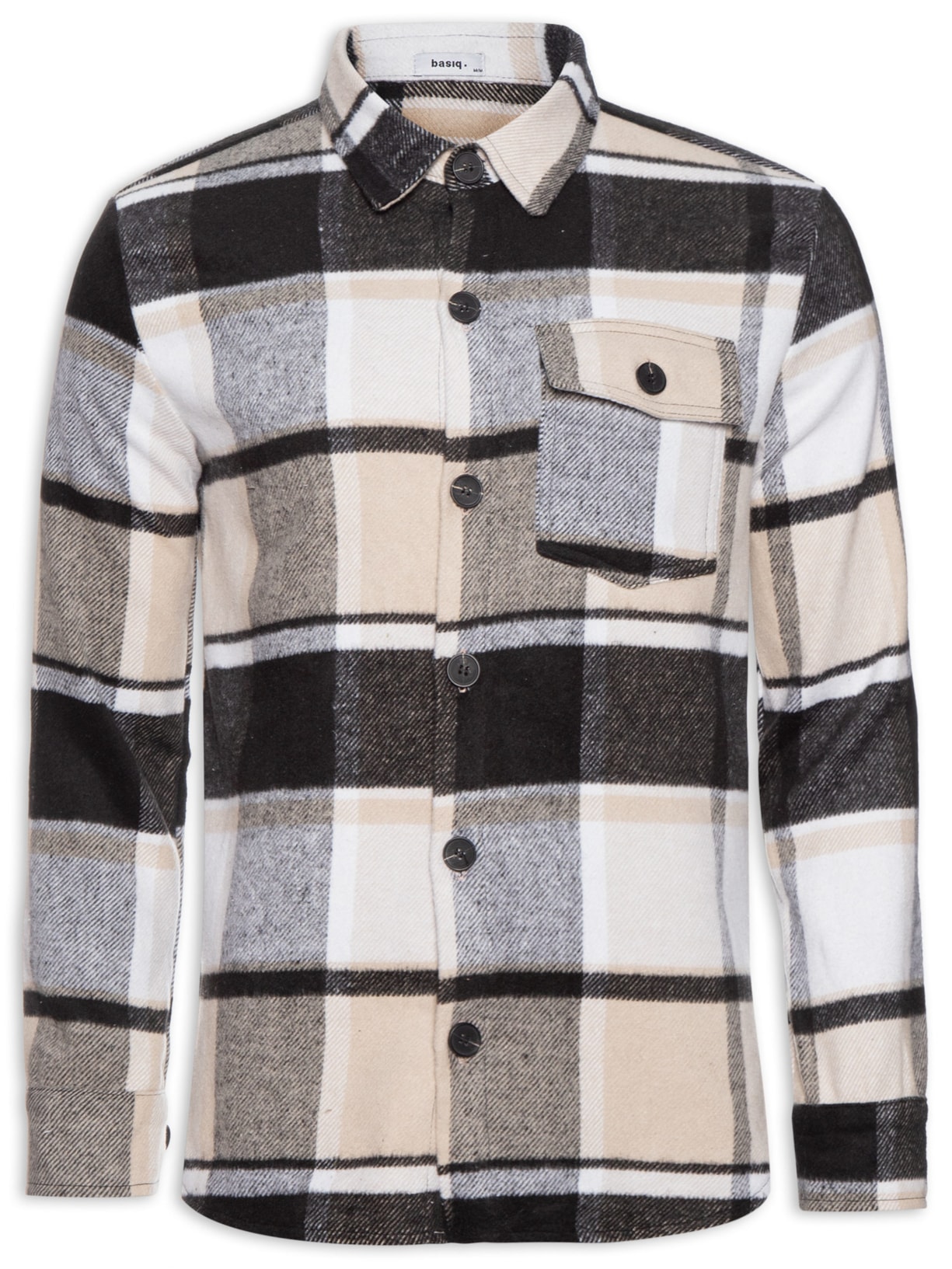 Casaco Masculino Xadrez Lã Batida - Amarelo