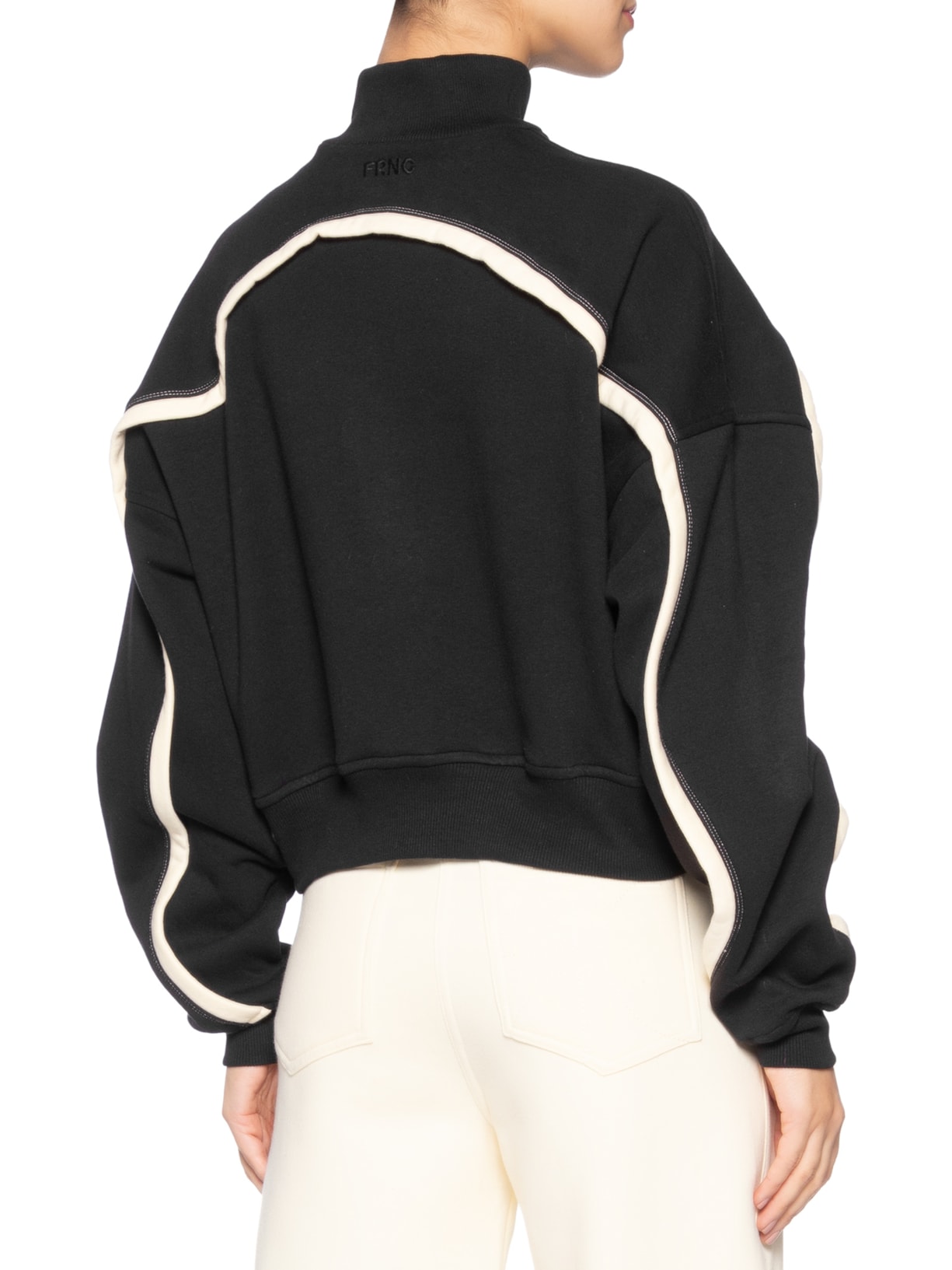 Casaco Moletom Feminino Framed Preto Francesca