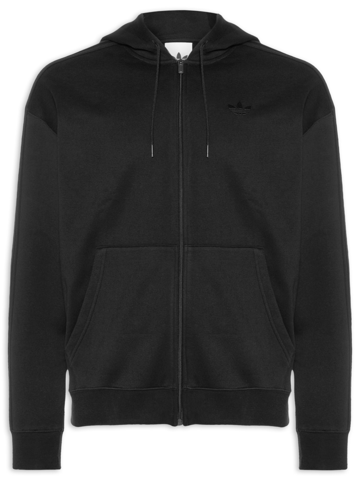 Casaco Moletom Masculino 3 Stripes - Preto