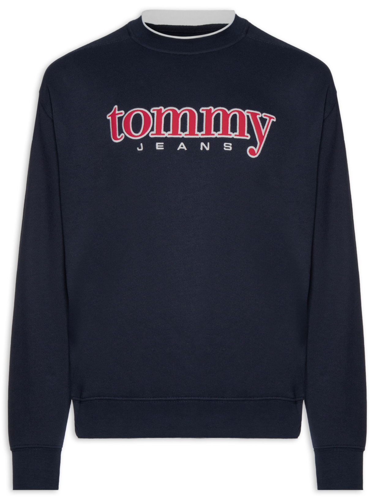 Casaco Moletom Masculino 90'S Fit Logo Bordado Aplicado Azul Tommy Jeans