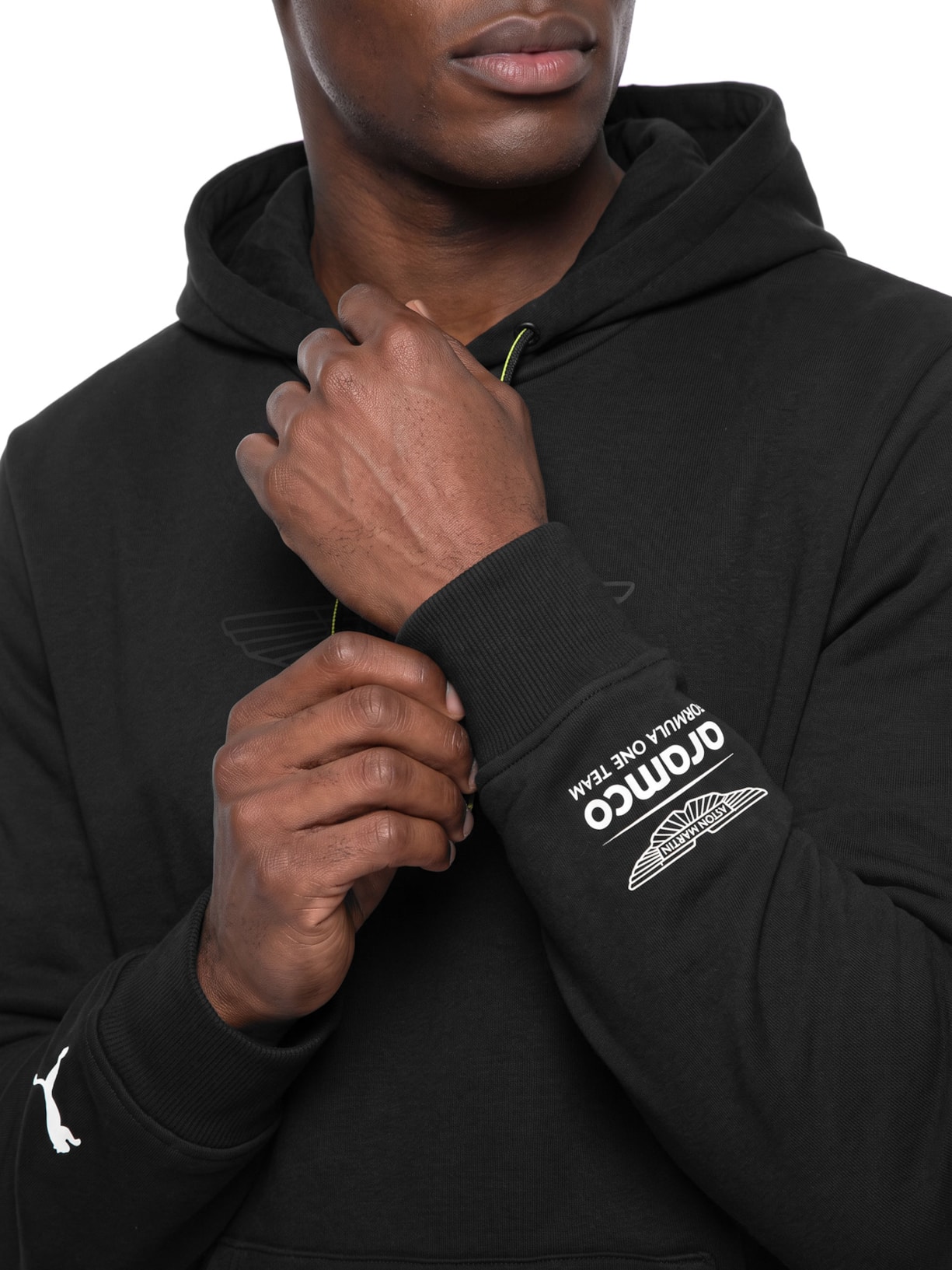 Casaco Moletom Masculino Amf1 Essential Preto Puma + Aston Martin