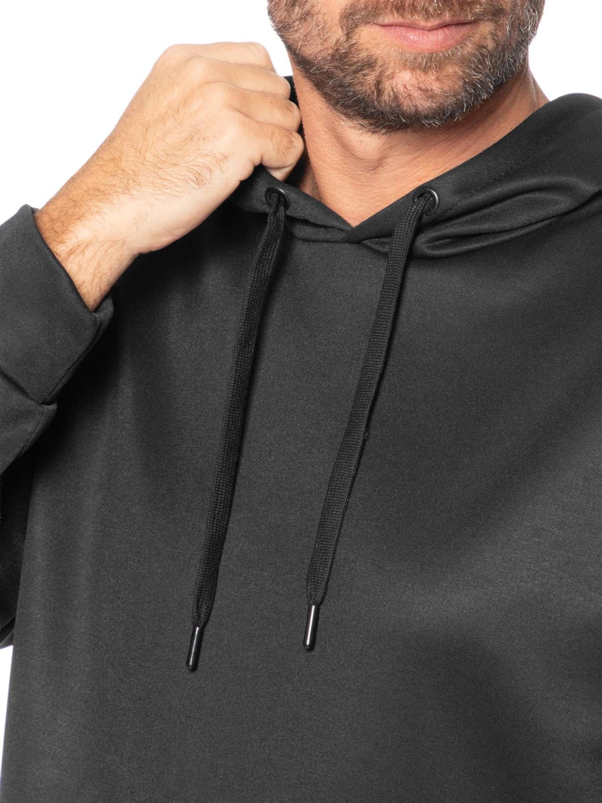 Casaco Moletom Masculino Canguru Básico Preto Basiq Men