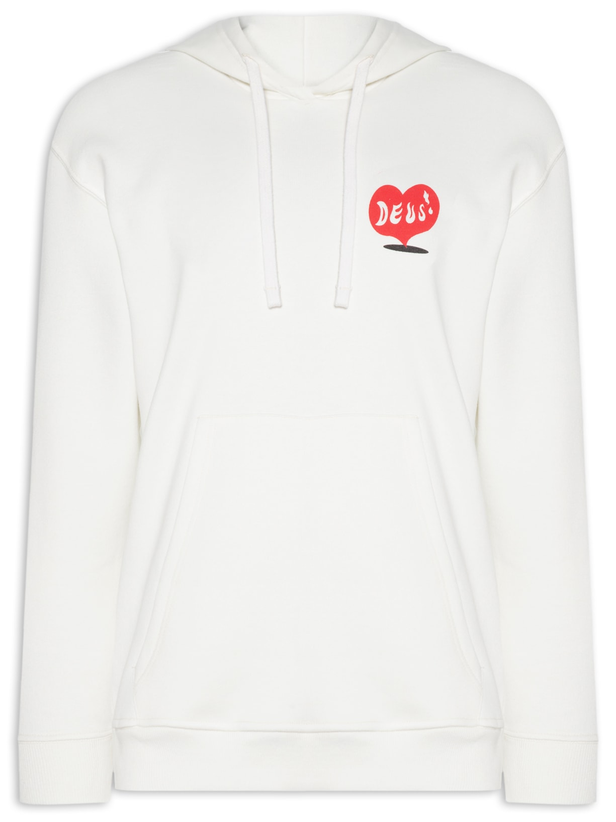 Casaco Moletom Masculino Canguru Deep Cut - Branco