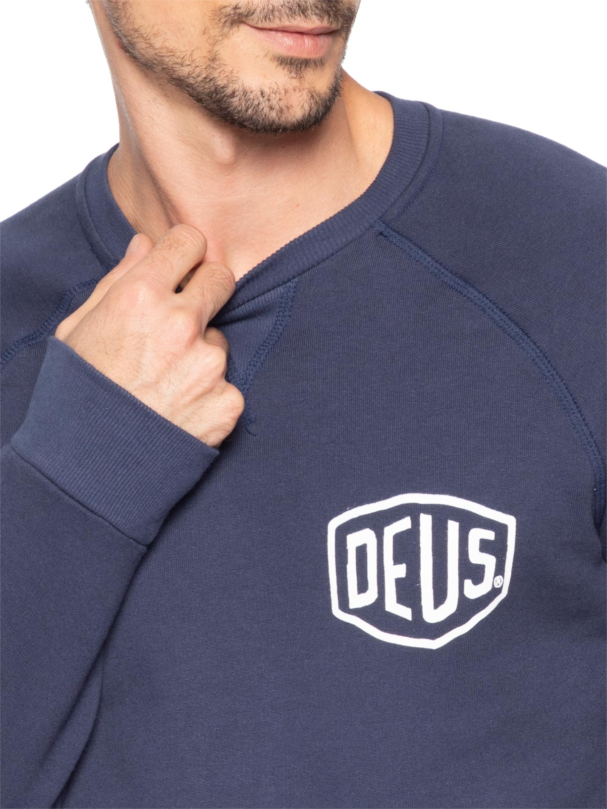 Casaco Moletom Masculino Careca São Paulo Address Azul Deus Ex Machina