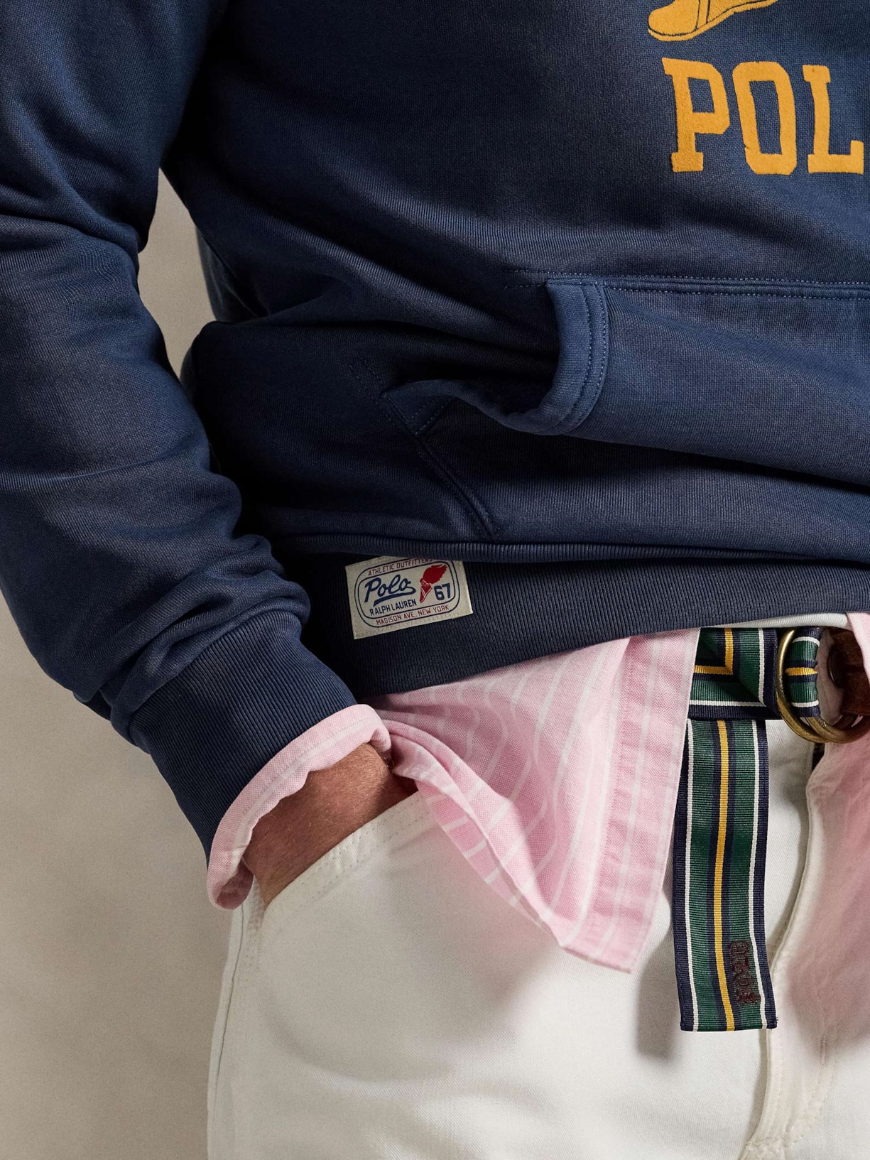 Casaco Moletom Masculino Com Capuz Athl Div Logo Azul Polo Ralph Lauren