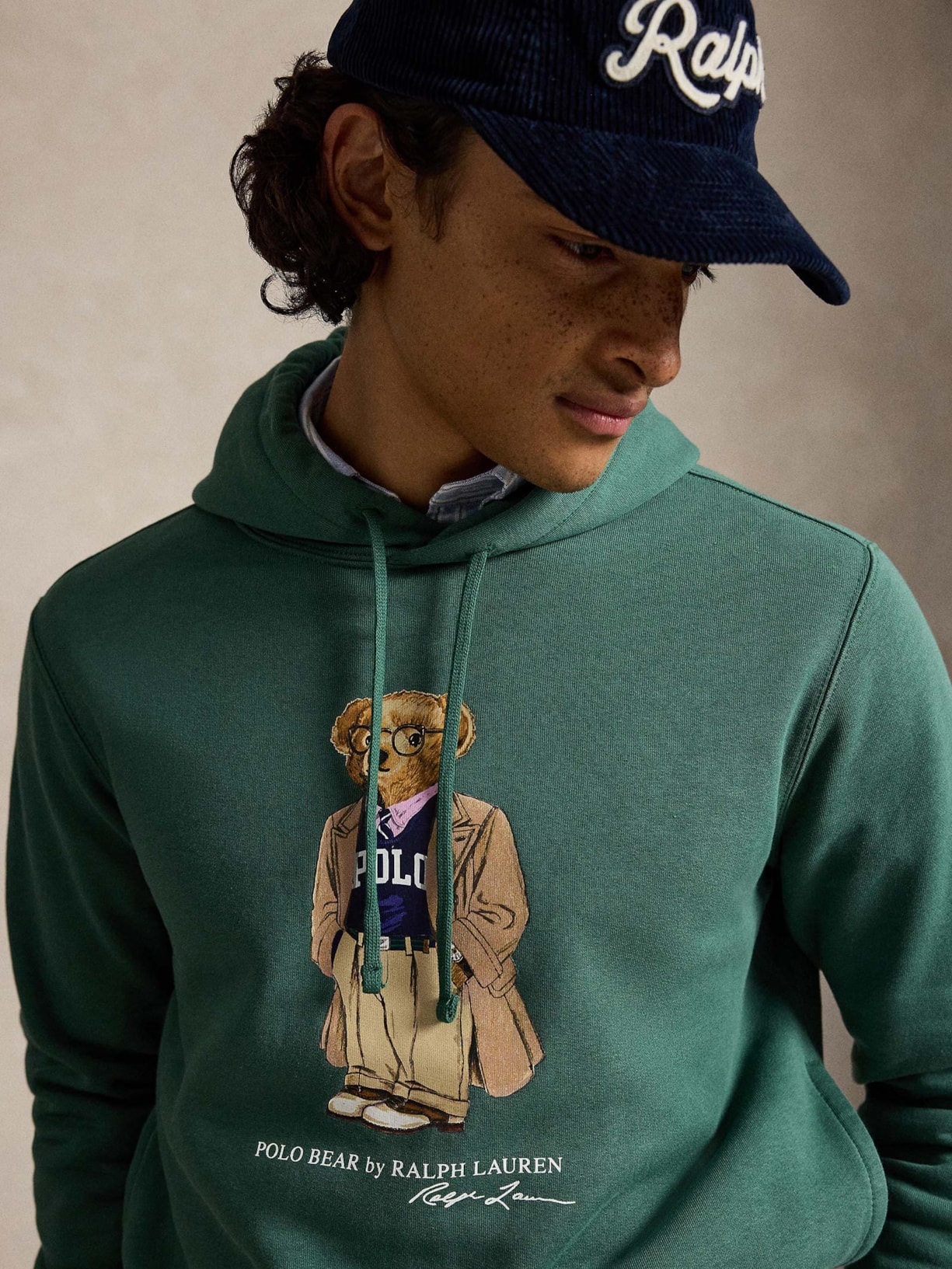 Casaco Moletom Masculino Com Capuz Seasonal Bear Verde Polo Ralph Lauren