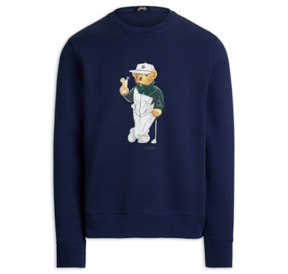 Casaco Moletom Masculino Double Knit Cotton - Azul